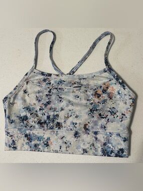 GapFit Size XS Blue Floral Sports Bra NWOT